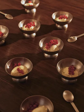 Szklane miski Tumbled - Stal nierdzewna - Ferm Living