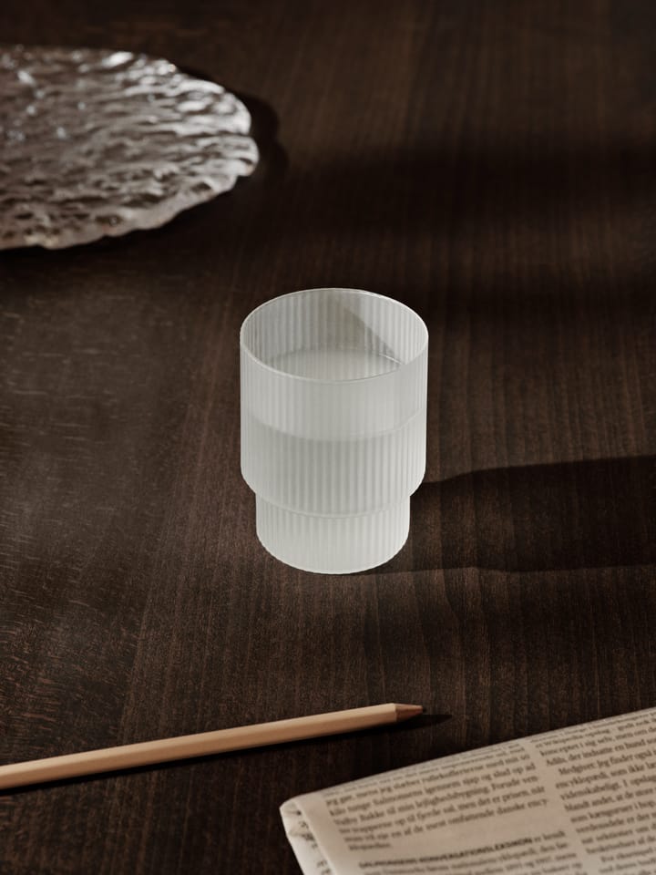 Szklani Ripple 4 szt, Frosted Ferm Living