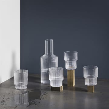 Szklani Ripple 4 szt - Przezroczyste - Ferm Living