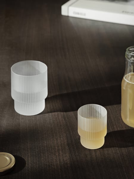 Szklani Ripple small 60 ml 4 szt, Frosted Ferm Living