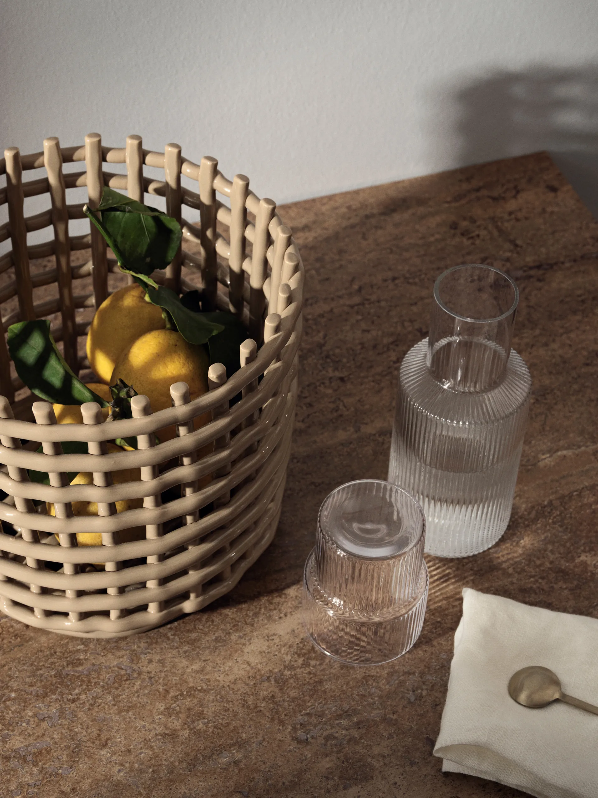 Szklani Ripple small 60 ml 4 szt, Przezroczysty Ferm Living