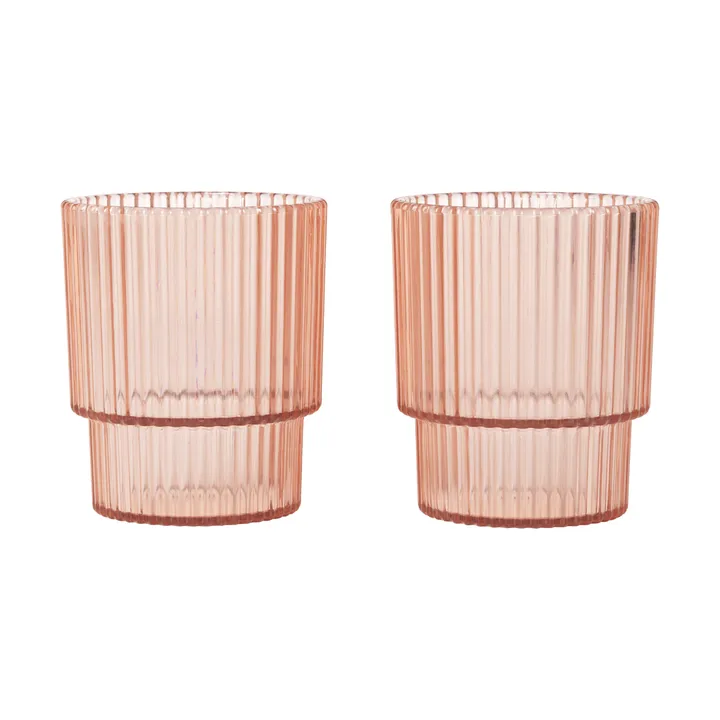 Szklanka dziecięca Ripple kids - Blush, 2 szt. - Ferm Living