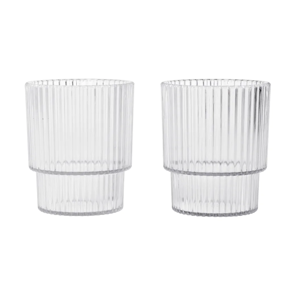 Szklanka dziecięca Ripple kids, Clear, 2 szt. Ferm Living