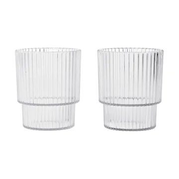 Szklanka dziecięca Ripple kids - Clear, 2 szt. - Ferm Living