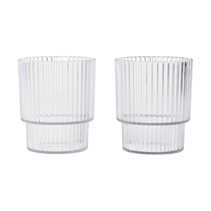 Szklanka dziecięca Ripple kids - Clear, 2 szt. - Ferm Living