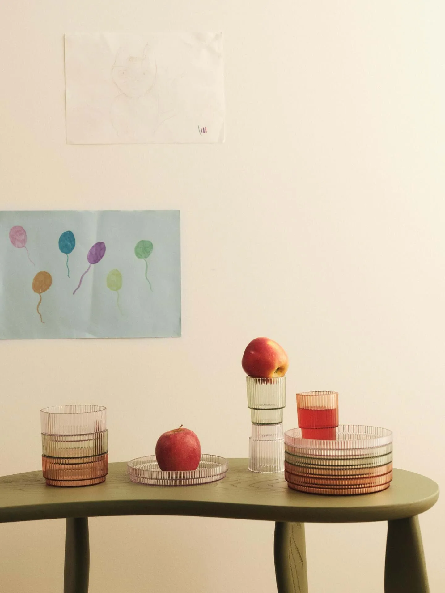 Szklanka dziecięca Ripple kids, Clear, 2 szt. Ferm Living
