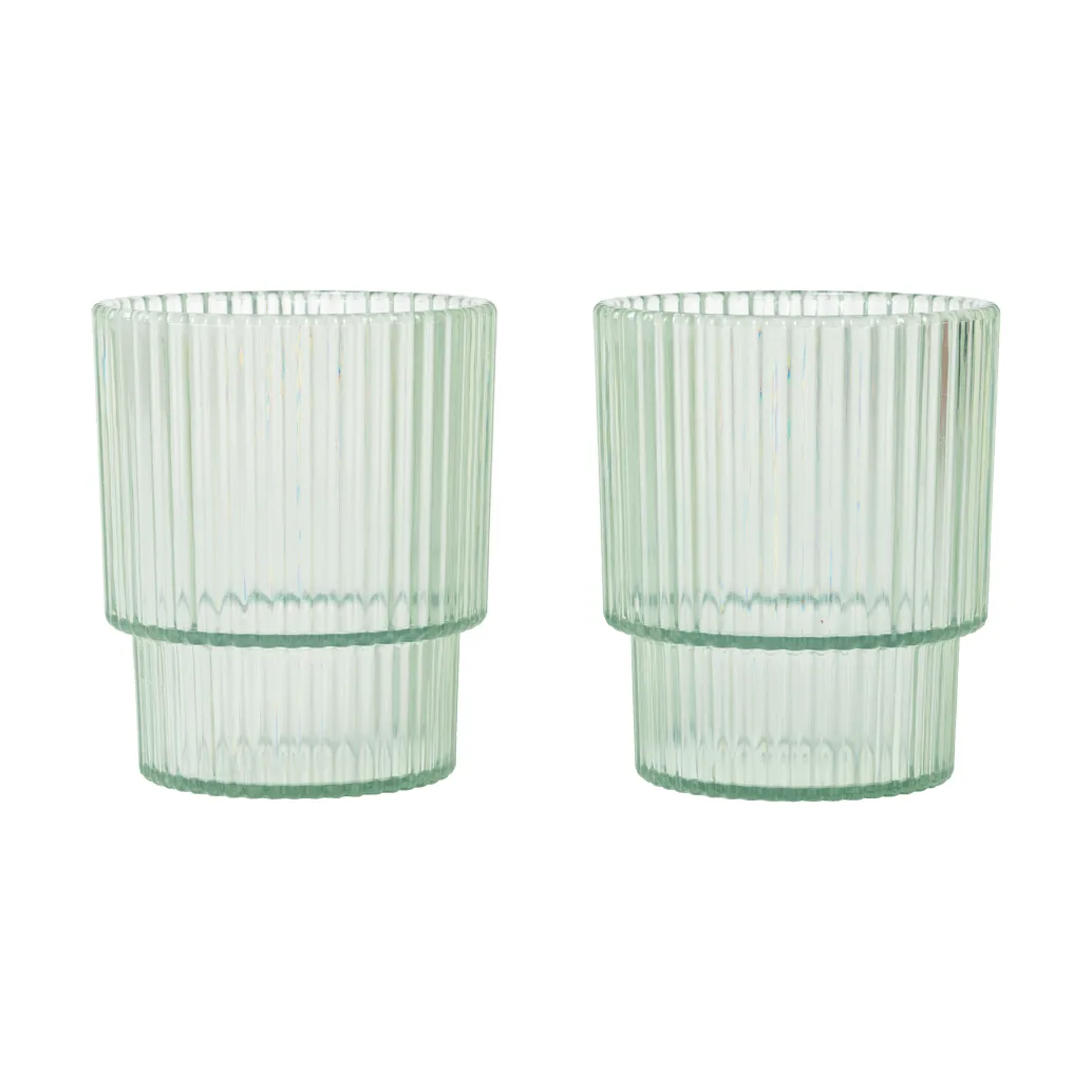 Szklanka dziecięca Ripple kids, Tea green, 2 szt. Ferm Living