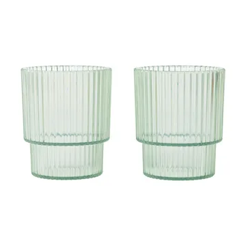 Szklanka dziecięca Ripple kids - Tea green, 2 szt. - Ferm Living