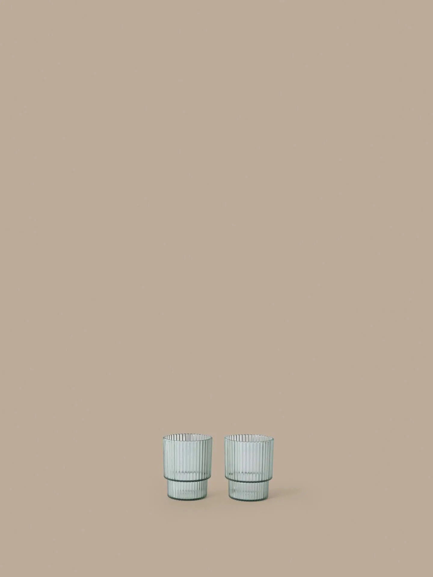 Szklanka dziecięca Ripple kids, Tea green, 2 szt. Ferm Living