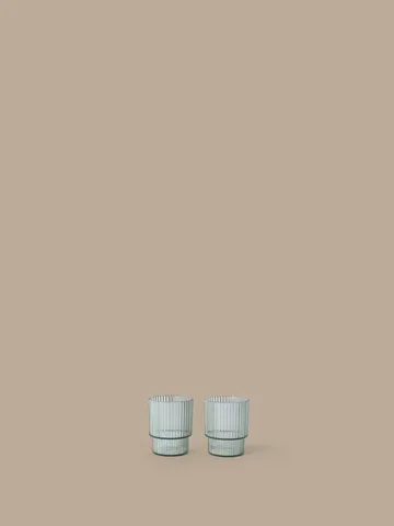 Szklanka dziecięca Ripple kids - Tea green, 2 szt. - Ferm Living