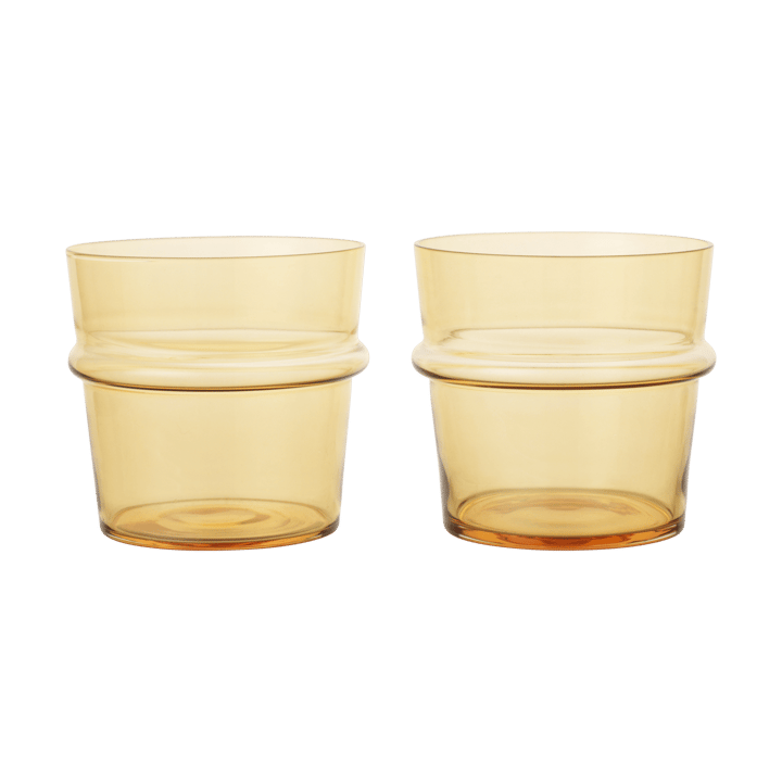 Szklanka niska Boya 300 ml, 2-pak - Yellow - Ferm Living