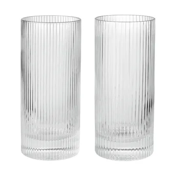 Szklanka Ripple Highball 48 cl, 2 szt. - Clear - Ferm Living