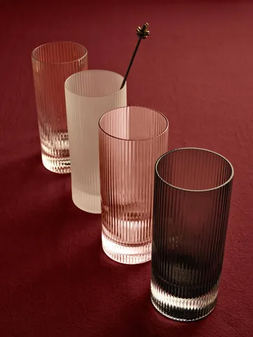 Szklanka Ripple Highball 48 cl, 2 szt. - Clear - Ferm Living