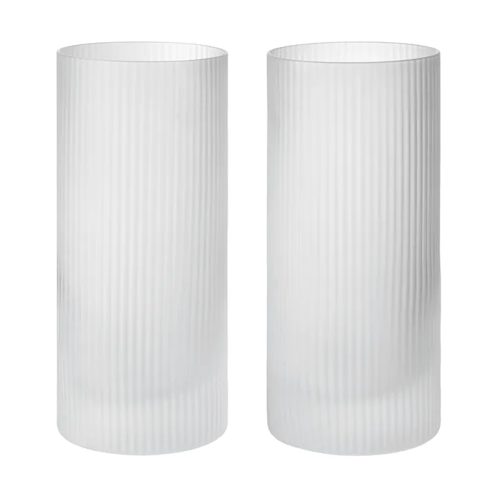Szklanka Ripple Highball 48 cl, 2 szt. - Clear - Ferm Living