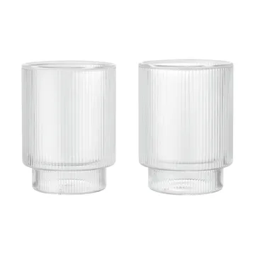 Szklanka Ripple Thermal 22 cl, 2 szt. - Clear - Ferm Living