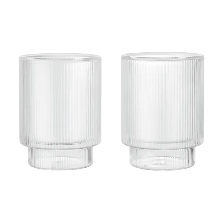 Szklanka Ripple Thermal 22 cl, 2 szt. - Clear - Ferm Living