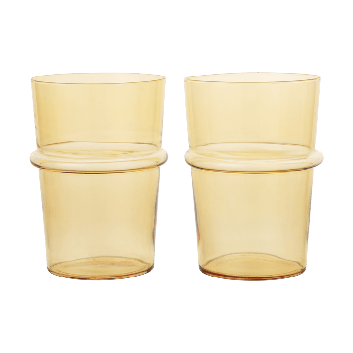 Szklanka wysoka Boya 45 cl 2-pak - Yellow - Ferm Living