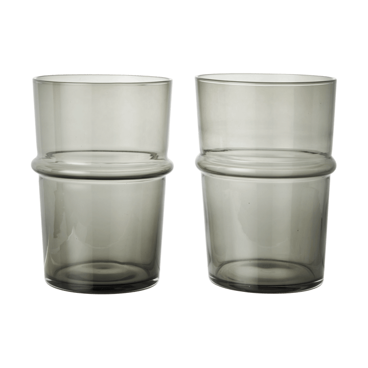 Szklanka wysoka Boya 450 ml, 2-pak - Przydymiony szary - Ferm Living