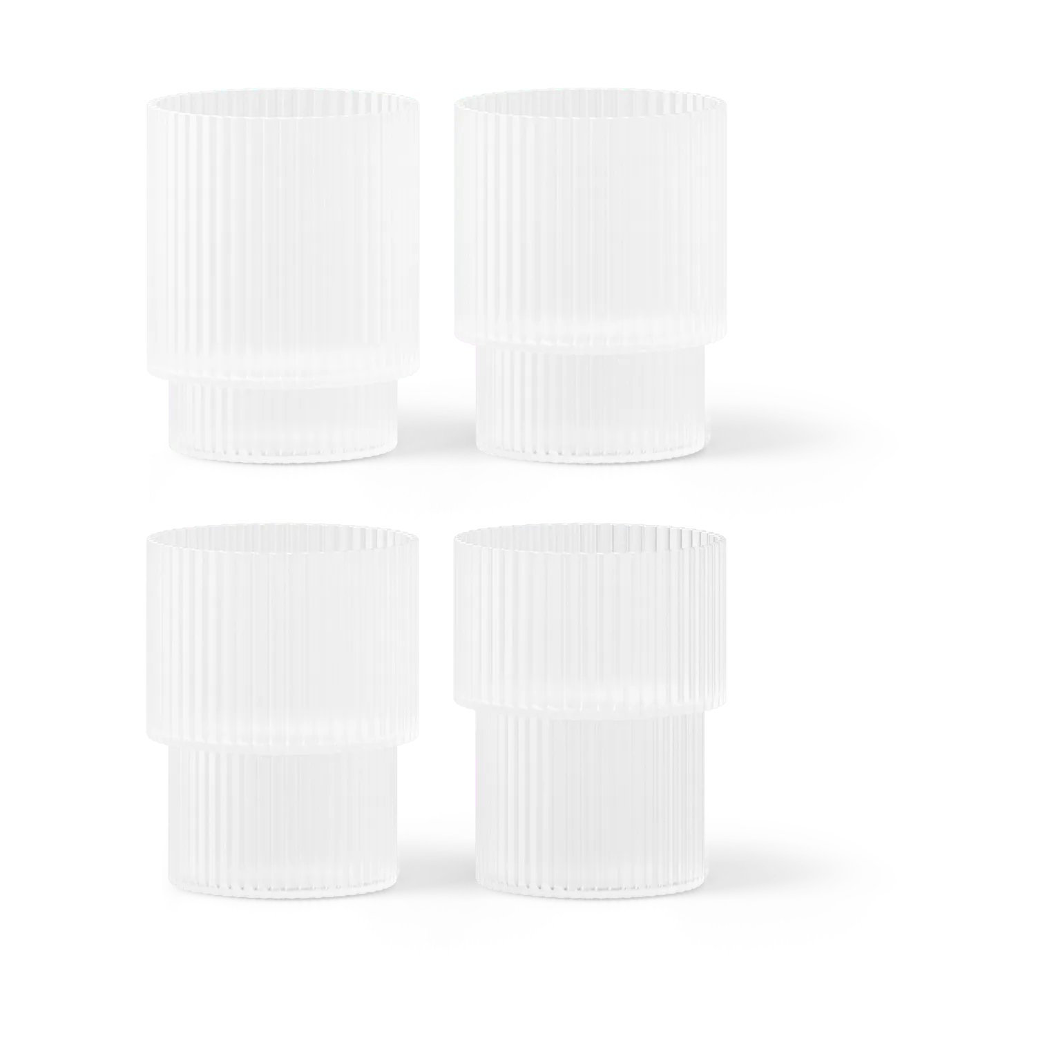 Szklanki Ripple 4 szt, Frosted Ferm Living