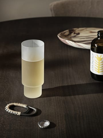 Szklanki Ripple long drink 4 szt - Frosted - Ferm Living