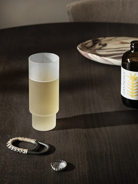 Szklanki Ripple long drink 4 szt, Frosted Ferm Living