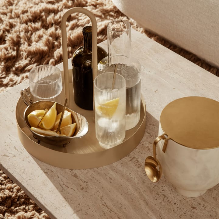 Szklanki Ripple long drink 4 szt, Przezroczyste Ferm Living
