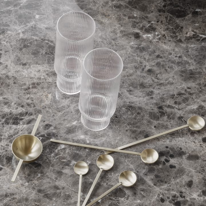 Szklanki Ripple long drink 4 szt, Przezroczyste Ferm Living