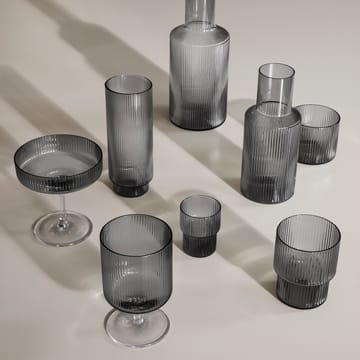 Szklanki Ripple long drink 4 szt - Smoked grey (szare) - ferm LIVING