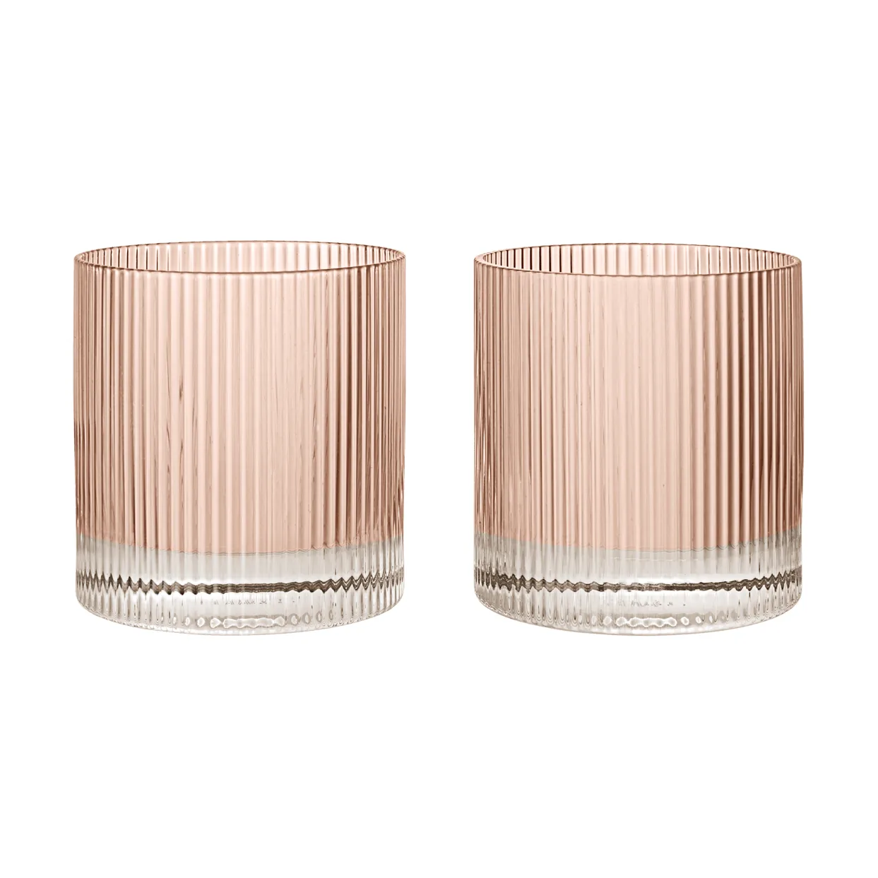 Szklanki typu tumbler Ripple 250 ml, 2-pak, Blush Ferm Living