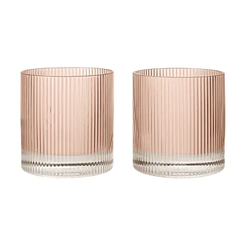 Szklanki typu tumbler Ripple 250 ml, 2-pak - Blush - Ferm Living