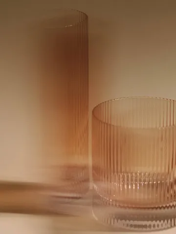Szklanki typu tumbler Ripple 250 ml, 2-pak - Blush - Ferm Living