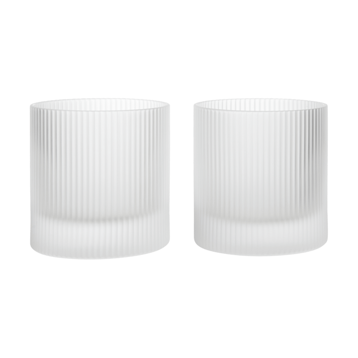 Szklanki typu tumbler Ripple 250 ml, 2-pak - Matowe szkło - Ferm Living