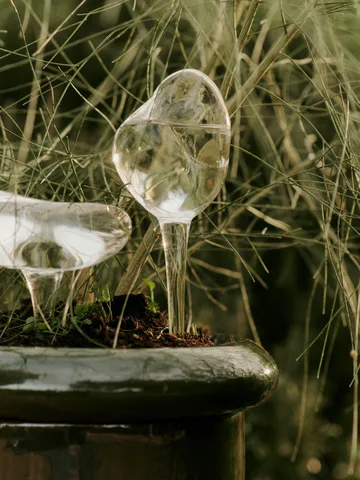 Szklany nawadniacz Mercury 2 części - Clear, 15x24 cm - Ferm Living