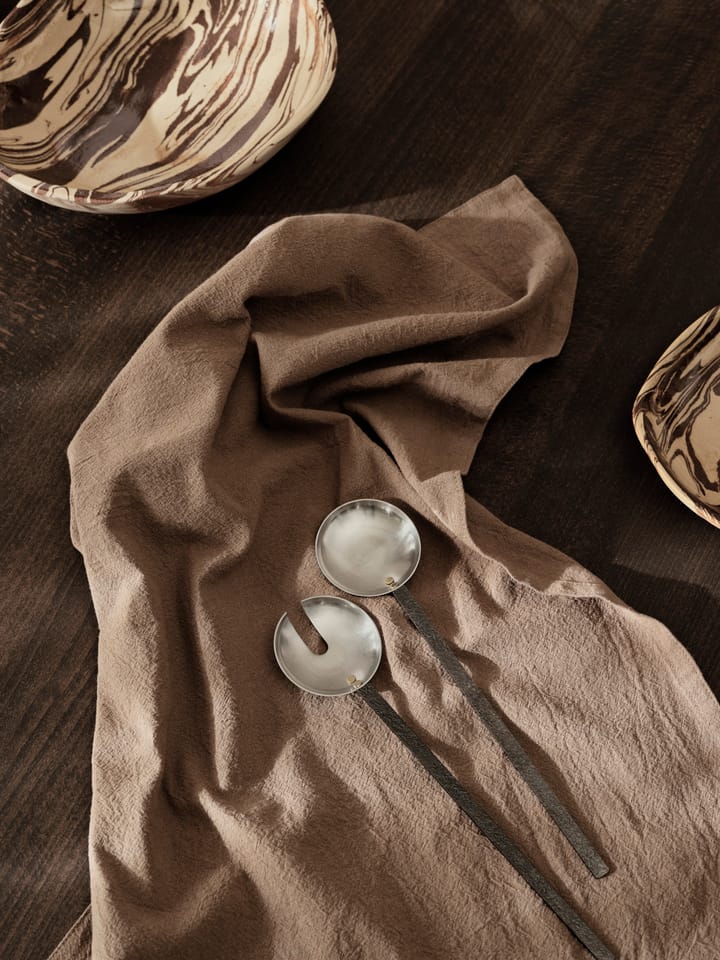 Sztućce do sałatki Obra 2 szt., Stainless Steel Ferm Living