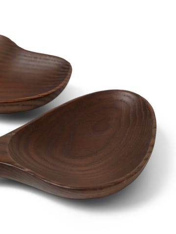 Sztućce sałatkowe Os 2 części - Dark brown - Ferm Living