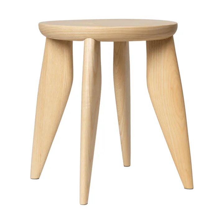 Taboret okrągły Feve kids - Jesion surowy, Ø33x30 cm - Ferm Living