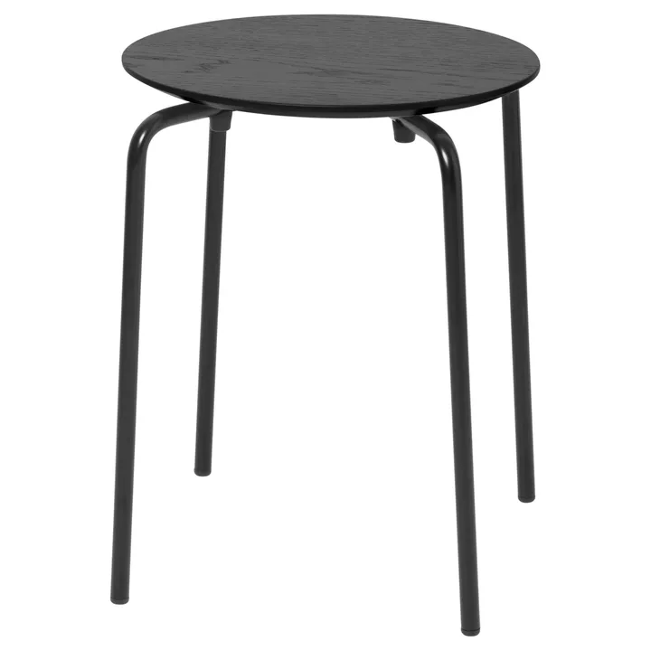 Taboret okrągły Herman - Black, Ø30,5x45 cm - Ferm Living