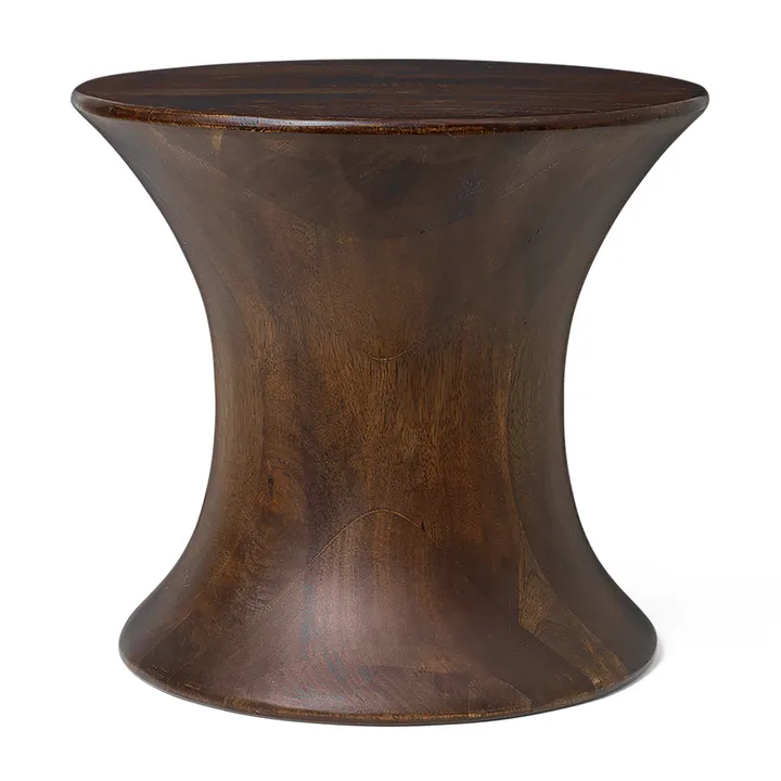 Taboret okrągły Spin 30 cm - Drewno mango, Ø33,5x30 cm - Ferm Living