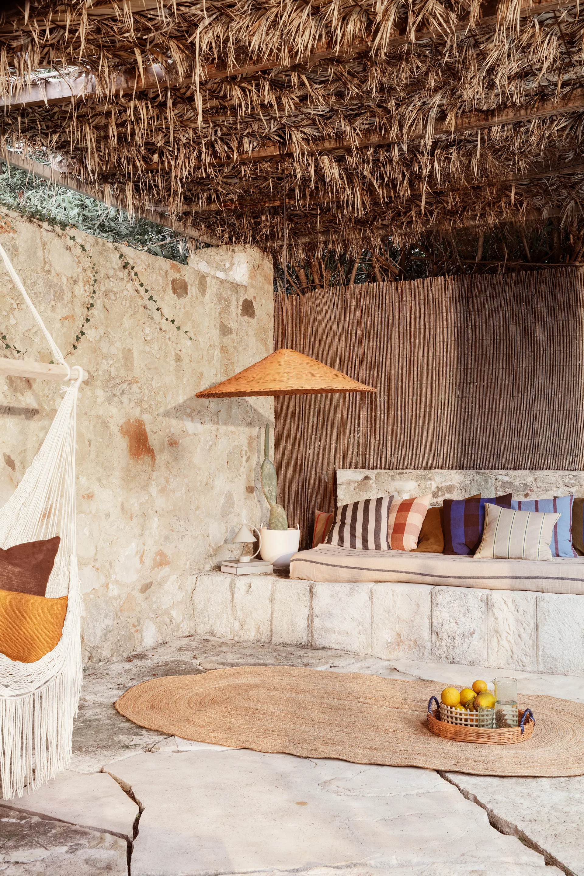 Taca Blue Handle Ø30 cm, Natural-blue Ferm Living