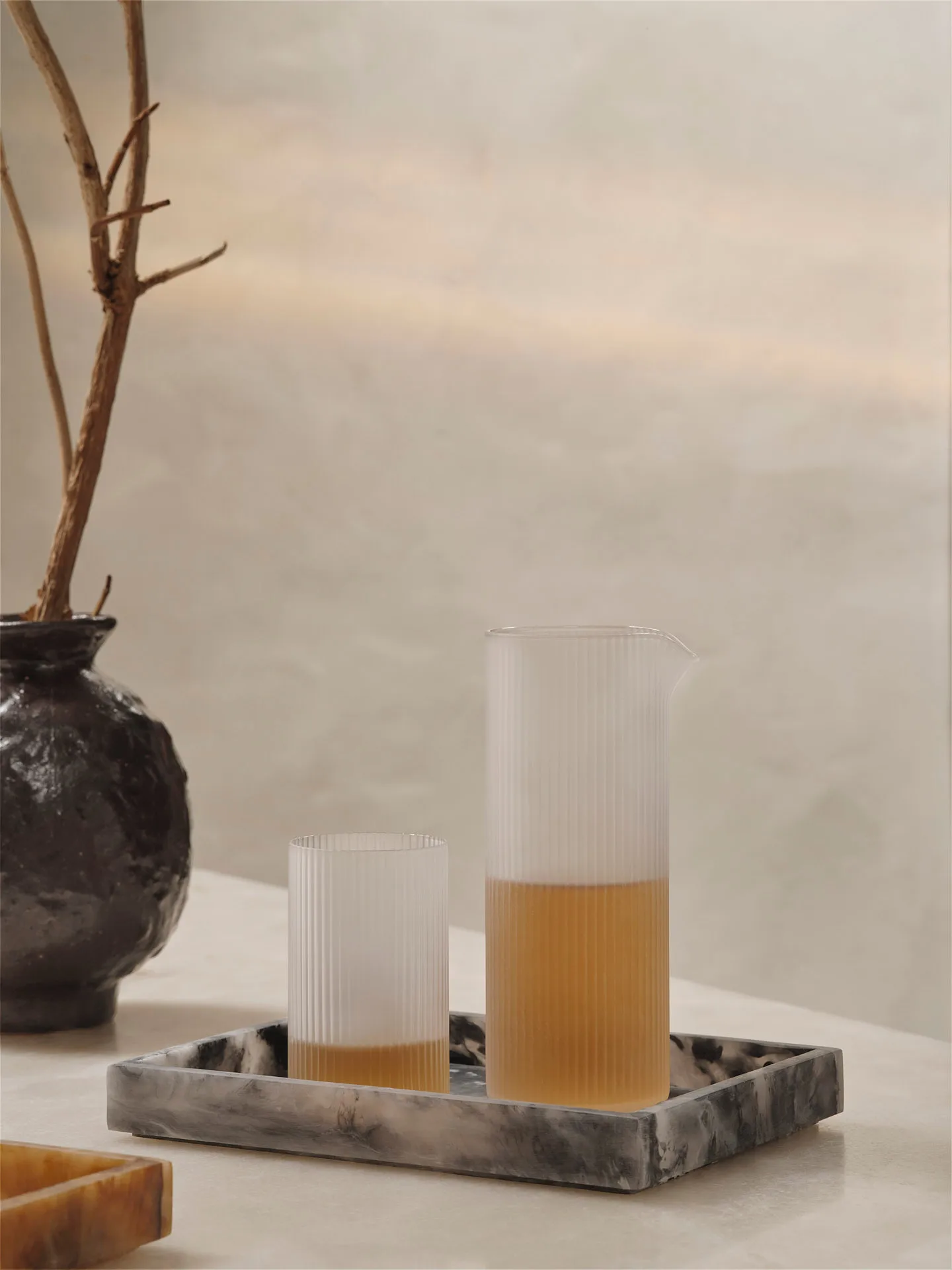 Taca dekoracyjna Mist 15x20 cm, Charcoal Ferm Living