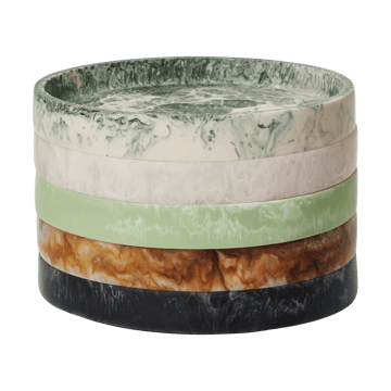 Taca dekoracyjna Mist Ø20 cm - Emerald-off-white - Ferm Living