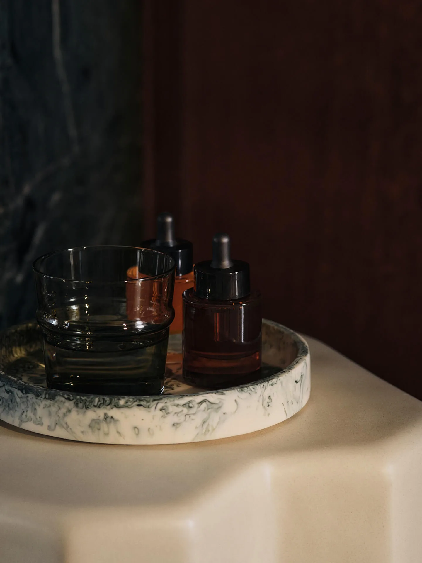 Taca dekoracyjna Mist Ø20 cm, Emerald-off-white Ferm Living