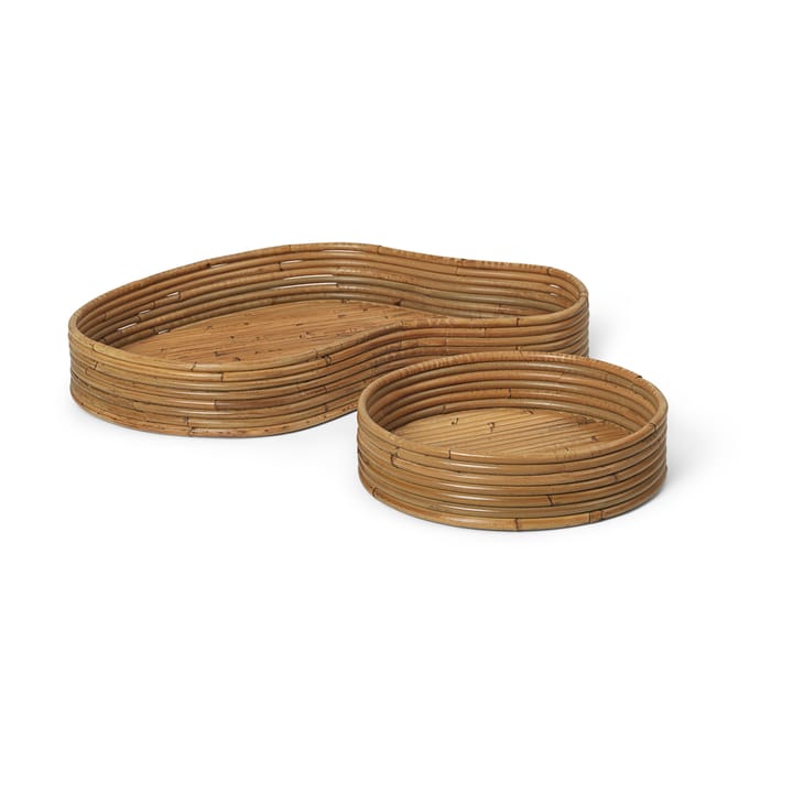 Tace Isola 2 szt. - Naturalny barwiony - Ferm Living
