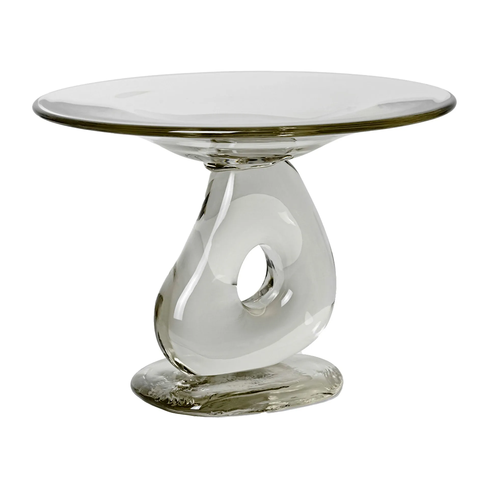 Talerz Damo glass centerpiece Ø30 cm, Clear Ferm Living