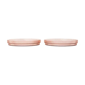 Talerz dziecięcy Ripple kids - Blush, 2 szt. - Ferm Living