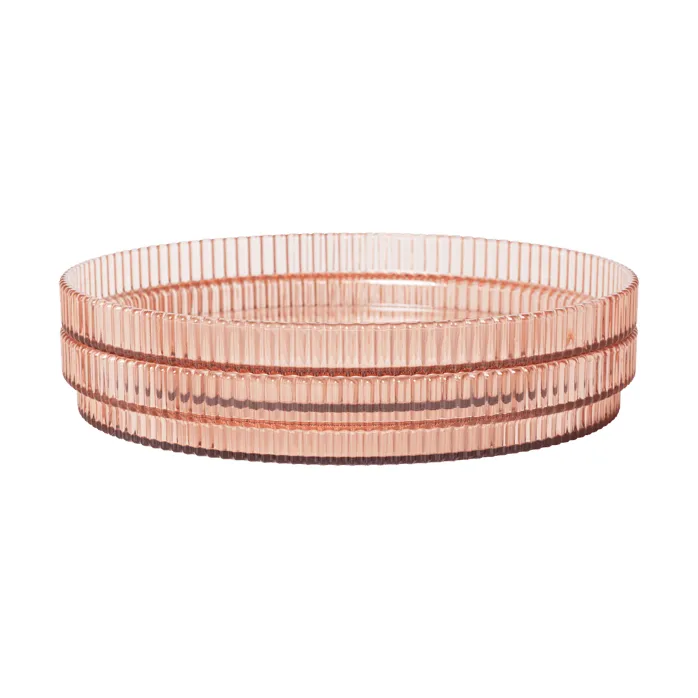 Talerz dziecięcy Ripple kids, Blush, 2 szt. Ferm Living