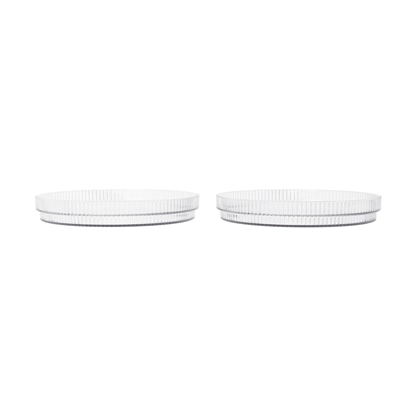 Talerz dziecięcy Ripple kids, Clear, 2 szt. Ferm Living