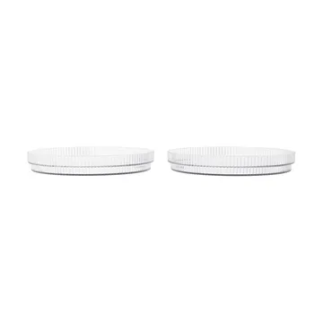 Talerz dziecięcy Ripple kids - Clear, 2 szt. - Ferm Living