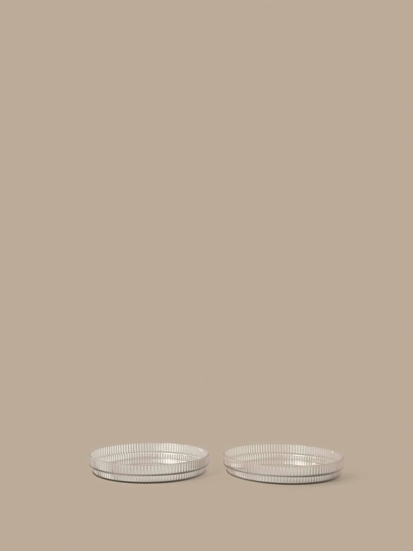 Talerz dziecięcy Ripple kids, Clear, 2 szt. Ferm Living