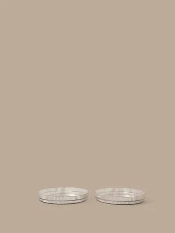 Talerz dziecięcy Ripple kids - Clear, 2 szt. - Ferm Living